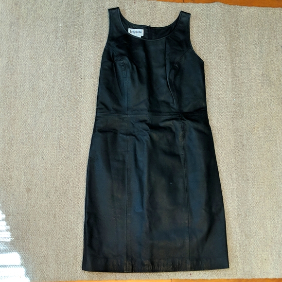 Vintage bagatelle leather pencil dress - Picture 1 of 7